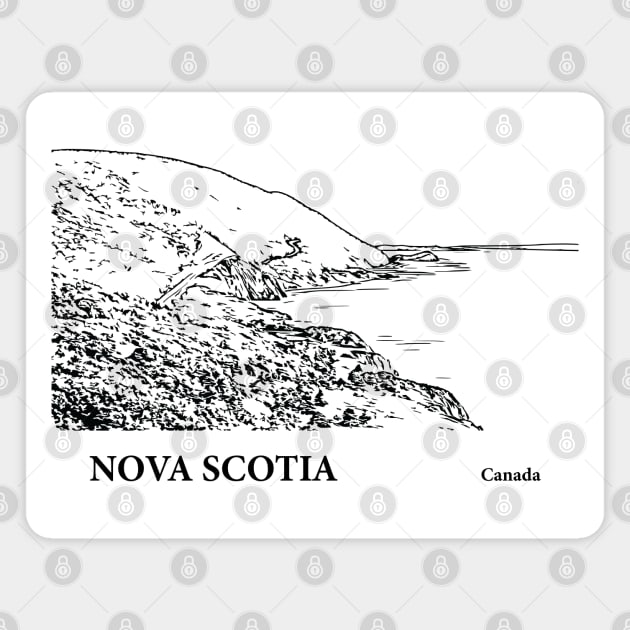 Nova Scotia Canada Magnet by Lakeric